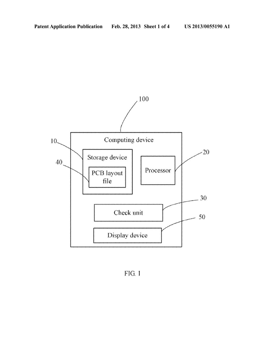 COMPUTING DEVICE AND METHOD FOR CHECKING DESIGN OF PRINTED CIRCUIT BOARD     LAYOUT FILE - diagram, schematic, and image 02