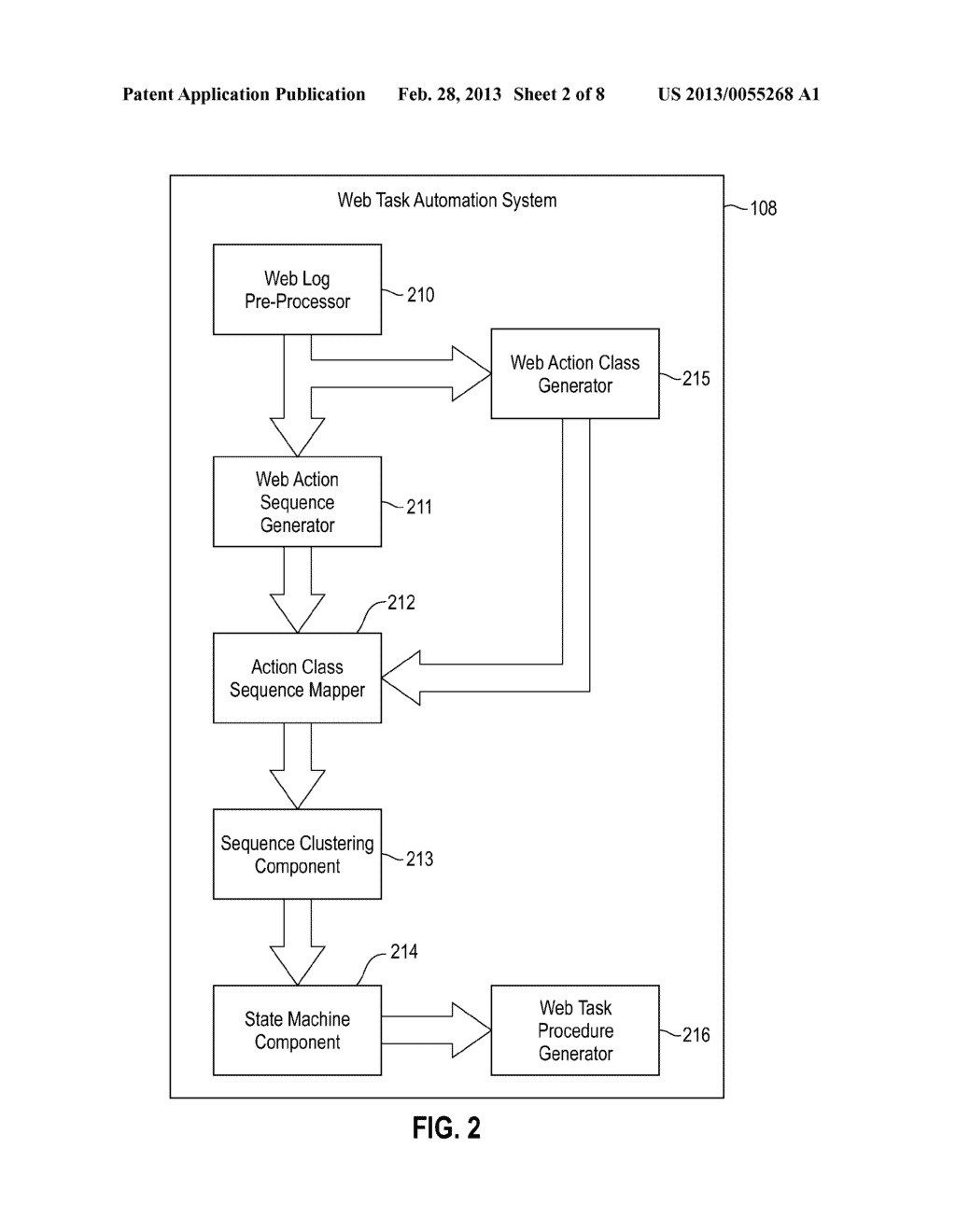 AUTOMATED WEB TASK PROCEDURES BASED ON AN ANALYSIS OF ACTIONS IN WEB     BROWSING HISTORY LOGS - diagram, schematic, and image 03