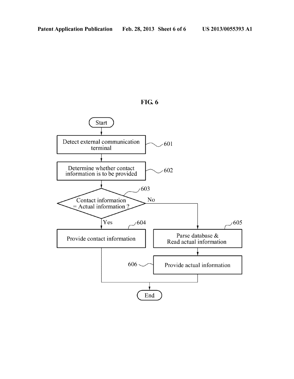 METHOD AND APPARATUS FOR ENHANCING PRIVACY OF CONTACT INFORMATION IN     PROFILE - diagram, schematic, and image 07