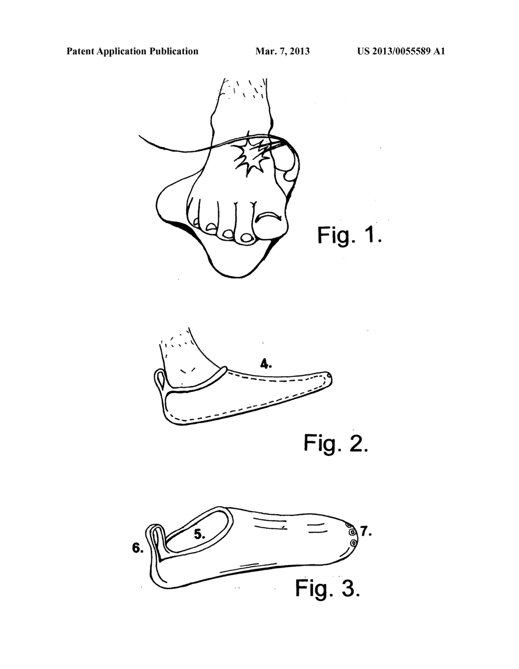 Protective aquatic/bodysurfing shoe - diagram, schematic, and image 02