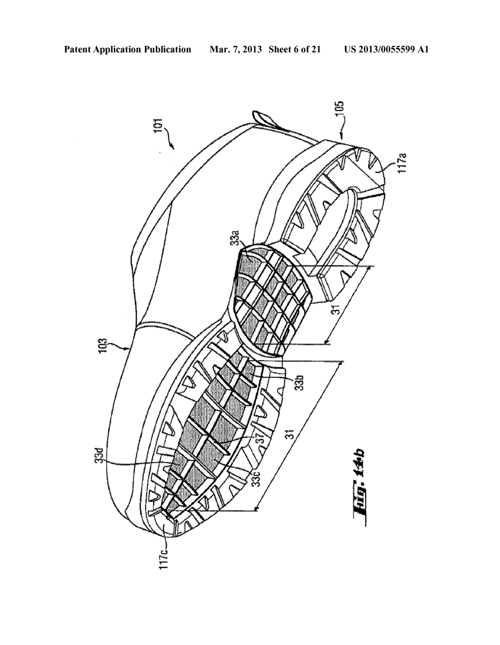 Shoe-Reinforcement Material and Barrier Unit, Composite Shoe Sole, and     Footwear Constituted Thereof - diagram, schematic, and image 07