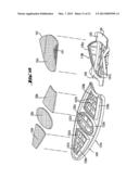 Shoe-Reinforcement Material and Barrier Unit, Composite Shoe Sole, and     Footwear Constituted Thereof diagram and image