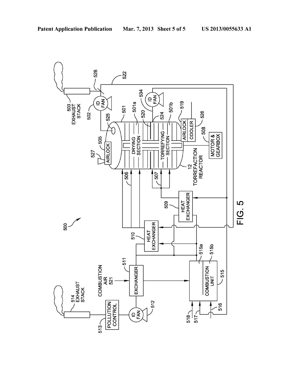 SYSTEM AND METHOD FOR PREPARATION OF SOLID BIOMASS BY TORREFACTION - diagram, schematic, and image 06