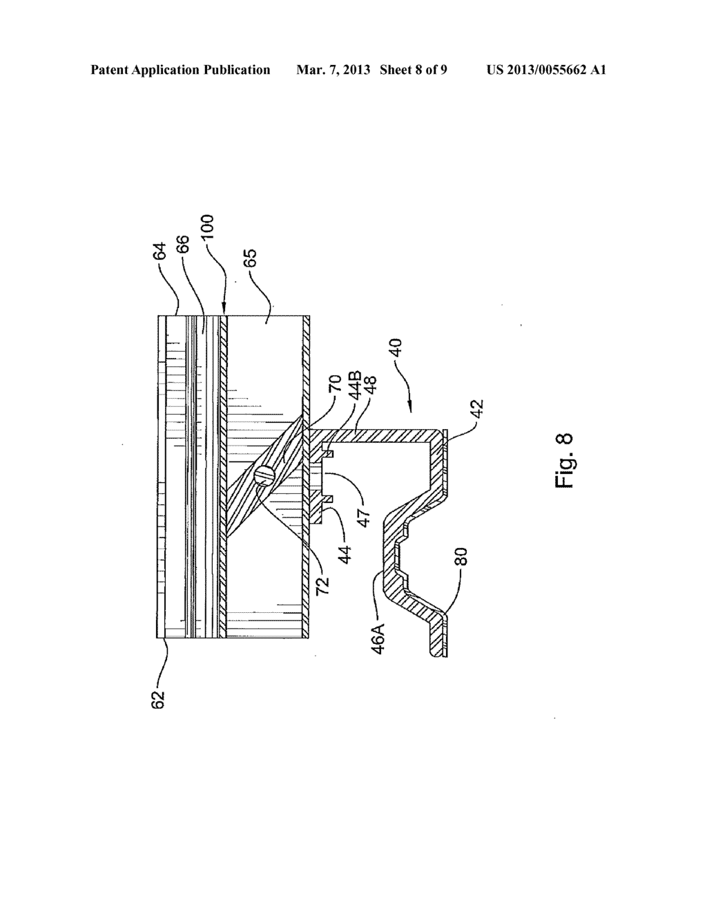 SOLAR PANEL SECURING ASSEMBLY FOR SHEET METAL SLOPING ROOFS - diagram, schematic, and image 09