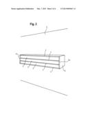 PASSIVE FIRE RESISTANT SYSTEM FOR FILLING A SPACE OR GAP CONFINED BY     CONSTRUCTION ELEMENTS AND A PREFABRICATED MULTILAYERED STRUCTURE OF SUCH     A SYSTEM diagram and image