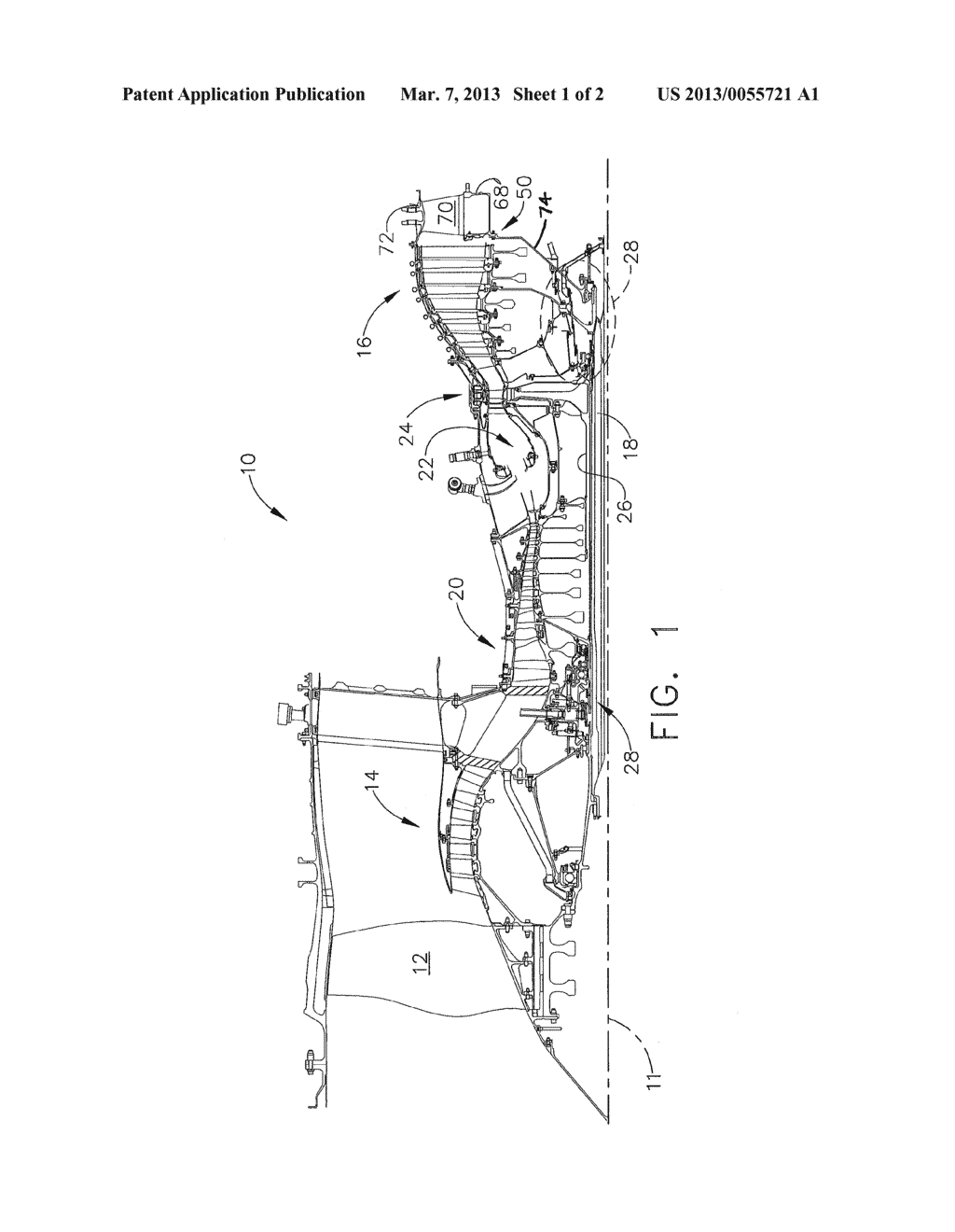 METHOD AND APPARATUS FOR SEGREGATED OIL SUPPLY AND SCAVENGE IN A GAS     TURBINE  ENGINE - diagram, schematic, and image 02