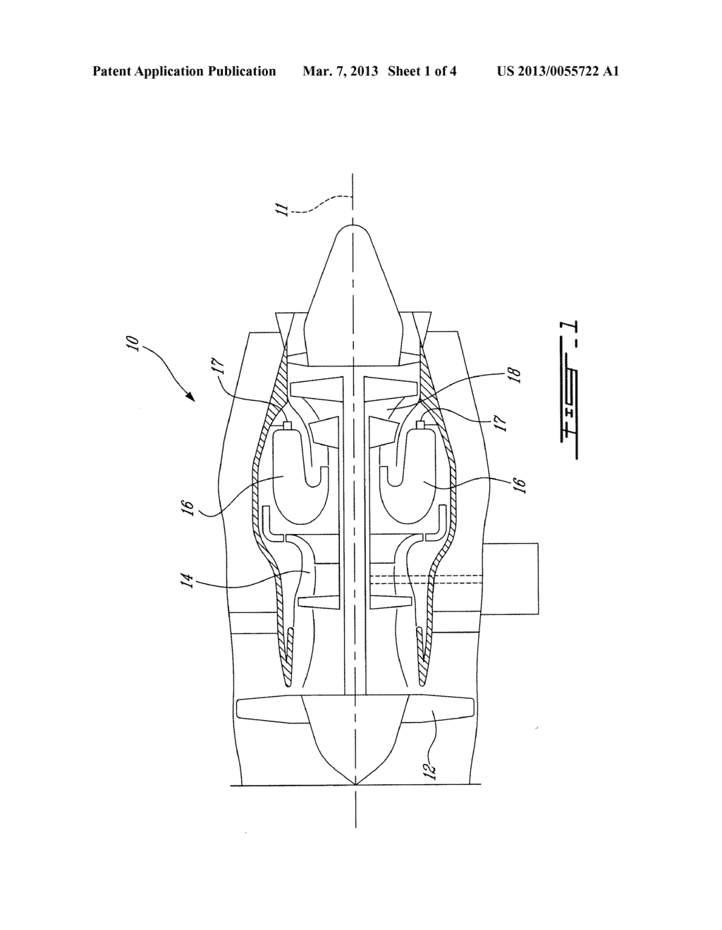 PIN FIN ARRANGEMENT FOR HEAT SHIELD OF GAS TURBINE ENGINE - diagram, schematic, and image 02