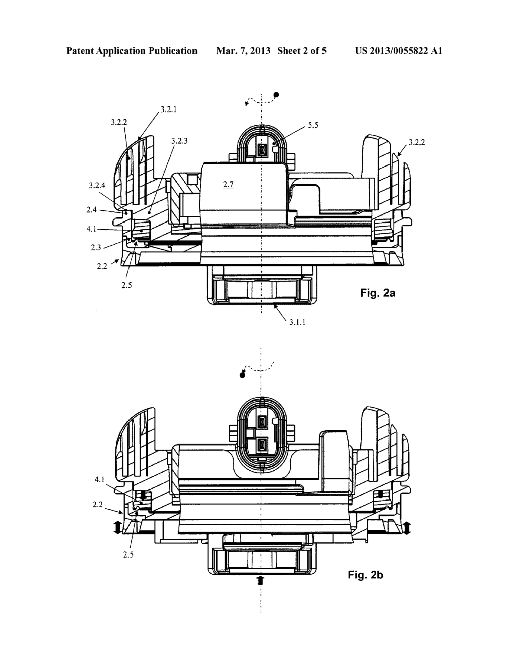 Method and Fastening Device for Fastening an Assembly in an Opening of a     Wall of a Vehicle - diagram, schematic, and image 03
