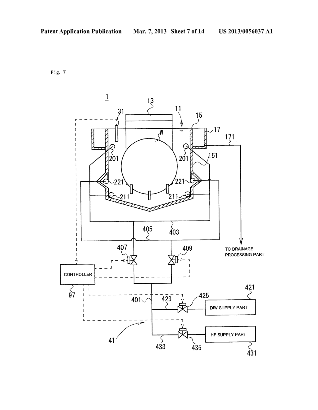 APPARATUS FOR AND METHOD OF PROCESSING SUBSTRATE - diagram, schematic, and image 08