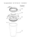 LID WITH INTEGRATED CONTAINER diagram and image