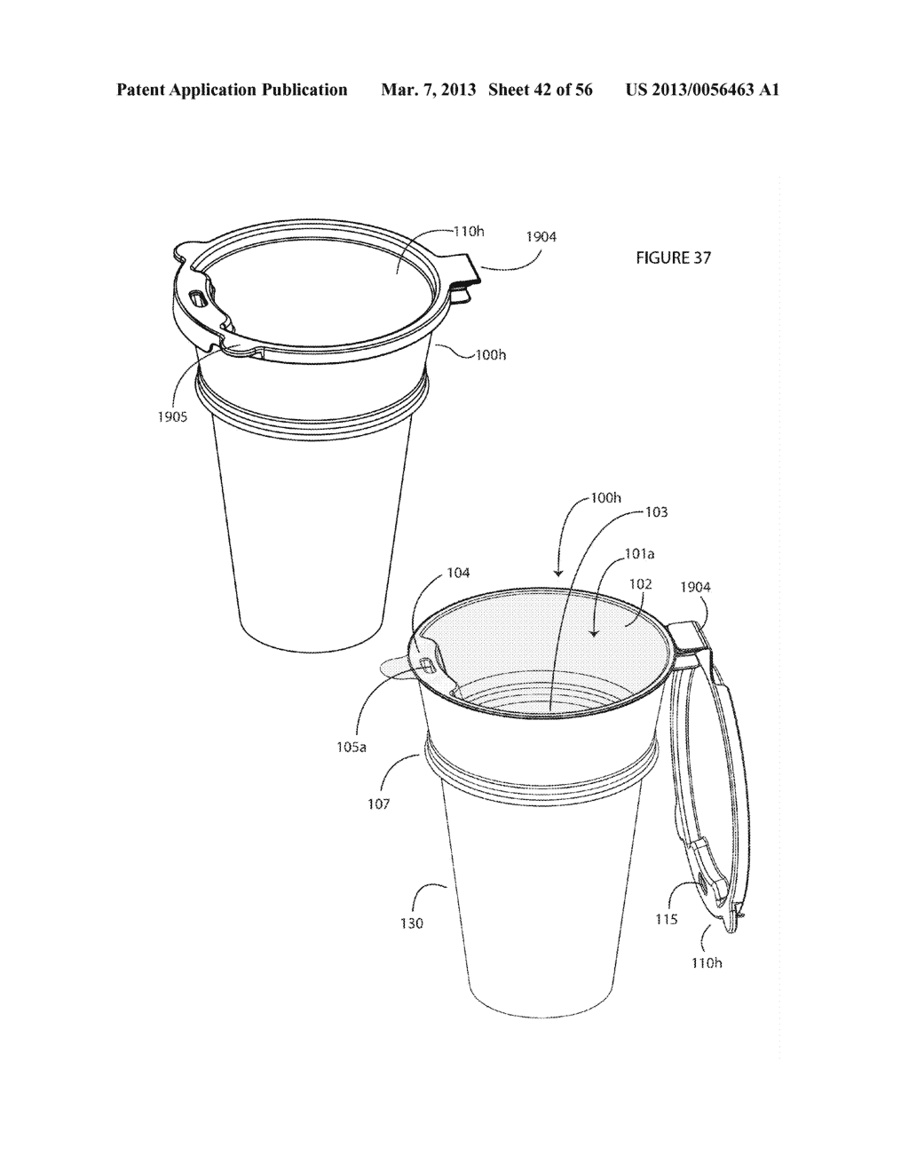 LID WITH INTEGRATED CONTAINER - diagram, schematic, and image 43