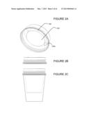 CUP LID WITH INTEGRATED CONTAINER diagram and image