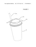 CUP LID WITH INTEGRATED CONTAINER diagram and image