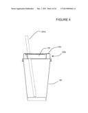 CUP LID WITH INTEGRATED CONTAINER diagram and image