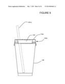 CUP LID WITH INTEGRATED CONTAINER diagram and image