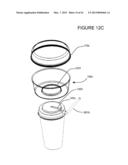 CUP LID WITH INTEGRATED CONTAINER diagram and image