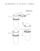 CUP LID WITH INTEGRATED CONTAINER diagram and image