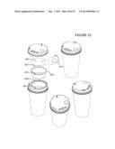 CUP LID WITH INTEGRATED CONTAINER diagram and image