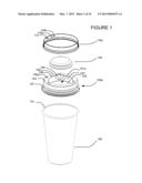 CUP LID WITH INTEGRATED CONTAINER diagram and image