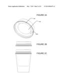 CUP LID WITH INTEGRATED CONTAINER diagram and image