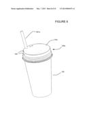 CUP LID WITH INTEGRATED CONTAINER diagram and image