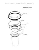 CUP LID WITH INTEGRATED CONTAINER diagram and image