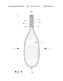 AUTOMATIC LIQUID STOP BAG WITH BENT PORTION diagram and image