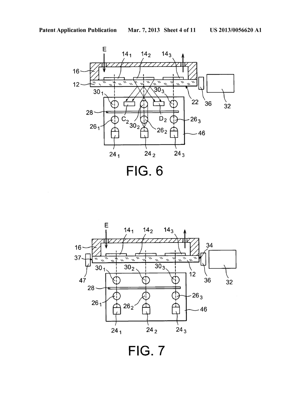 DEVICE FOR LIGHTING AN OBJECT, WITH LIGHT SOURCE PROVIDED WITH A MEMBER     FOR SAMPLING A PORTION OF SAID LIGHT, APPLICATION TO THE MEASUREMENT OF     FLUX VARIATIONS OF THE SOURCE - diagram, schematic, and image 05