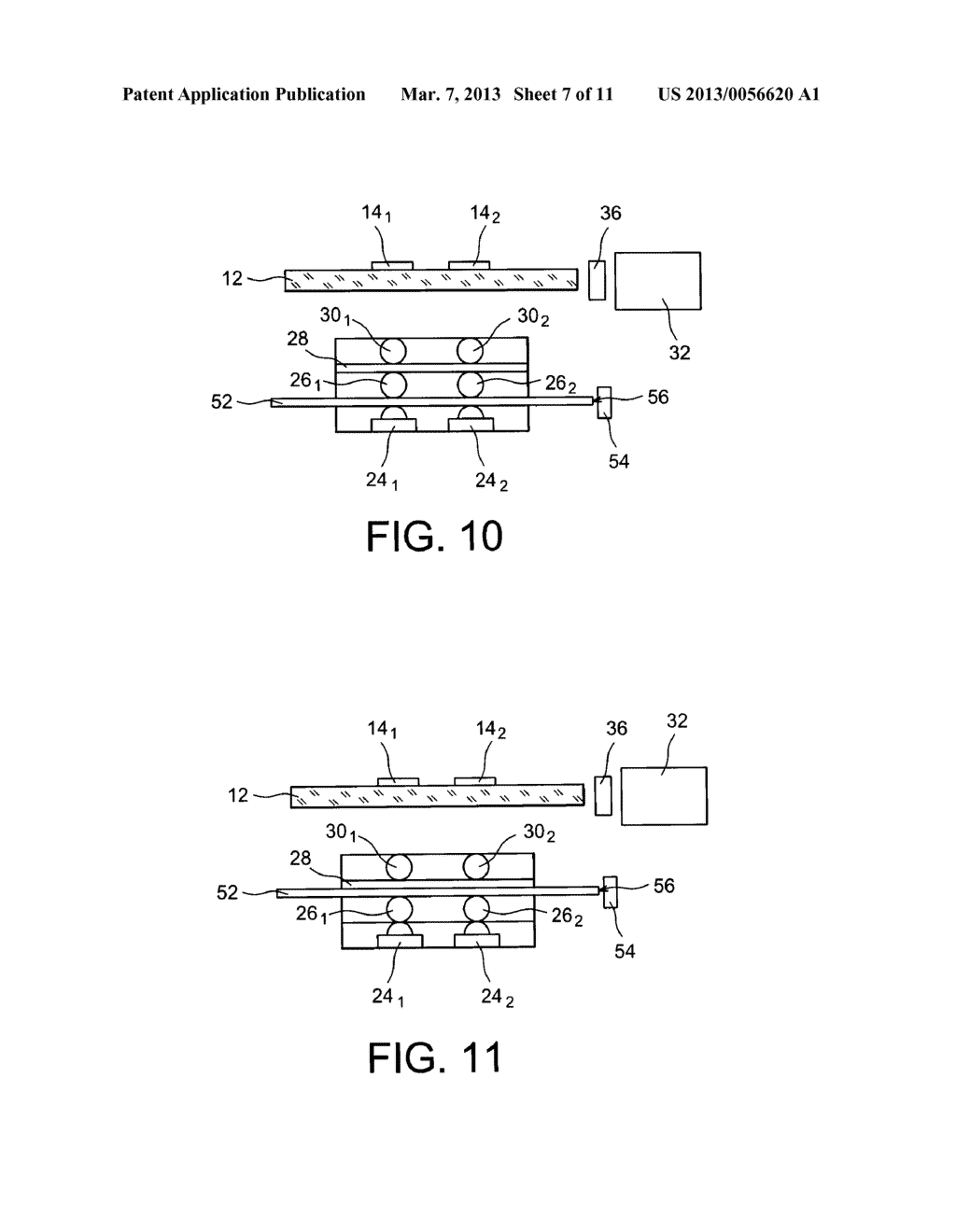 DEVICE FOR LIGHTING AN OBJECT, WITH LIGHT SOURCE PROVIDED WITH A MEMBER     FOR SAMPLING A PORTION OF SAID LIGHT, APPLICATION TO THE MEASUREMENT OF     FLUX VARIATIONS OF THE SOURCE - diagram, schematic, and image 08