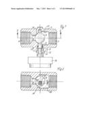 Offset type ball valve diagram and image