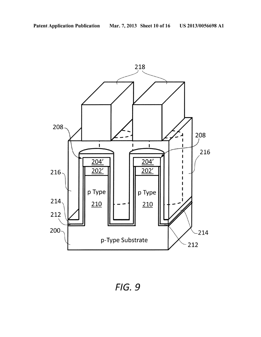 RESISTIVE MEMORY DEVICE HAVING VERTICAL TRANSISTORS AND METHOD FOR MAKING     THE SAME - diagram, schematic, and image 11