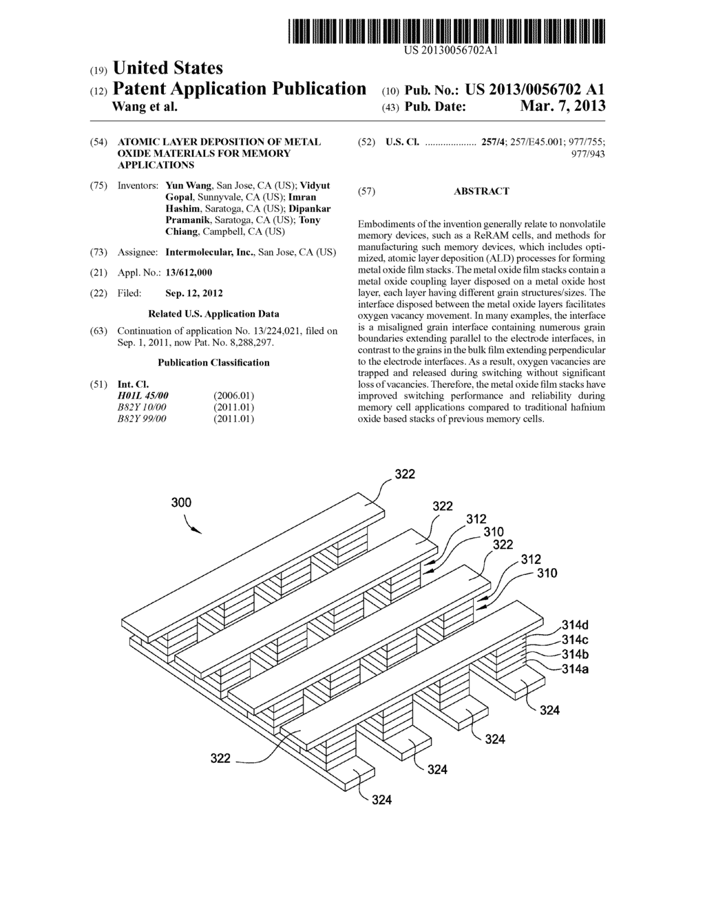 ATOMIC LAYER DEPOSITION OF METAL OXIDE MATERIALS FOR MEMORY APPLICATIONS - diagram, schematic, and image 01