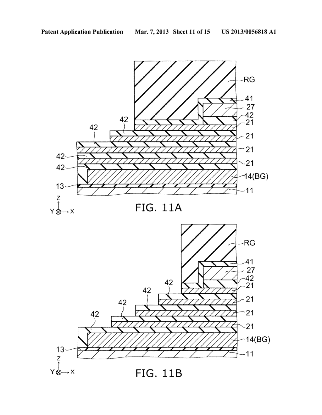 NONVOLATILE SEMICONDUCTOR STORAGE DEVICE AND METHOD FOR MANUFACTURING SAME - diagram, schematic, and image 12