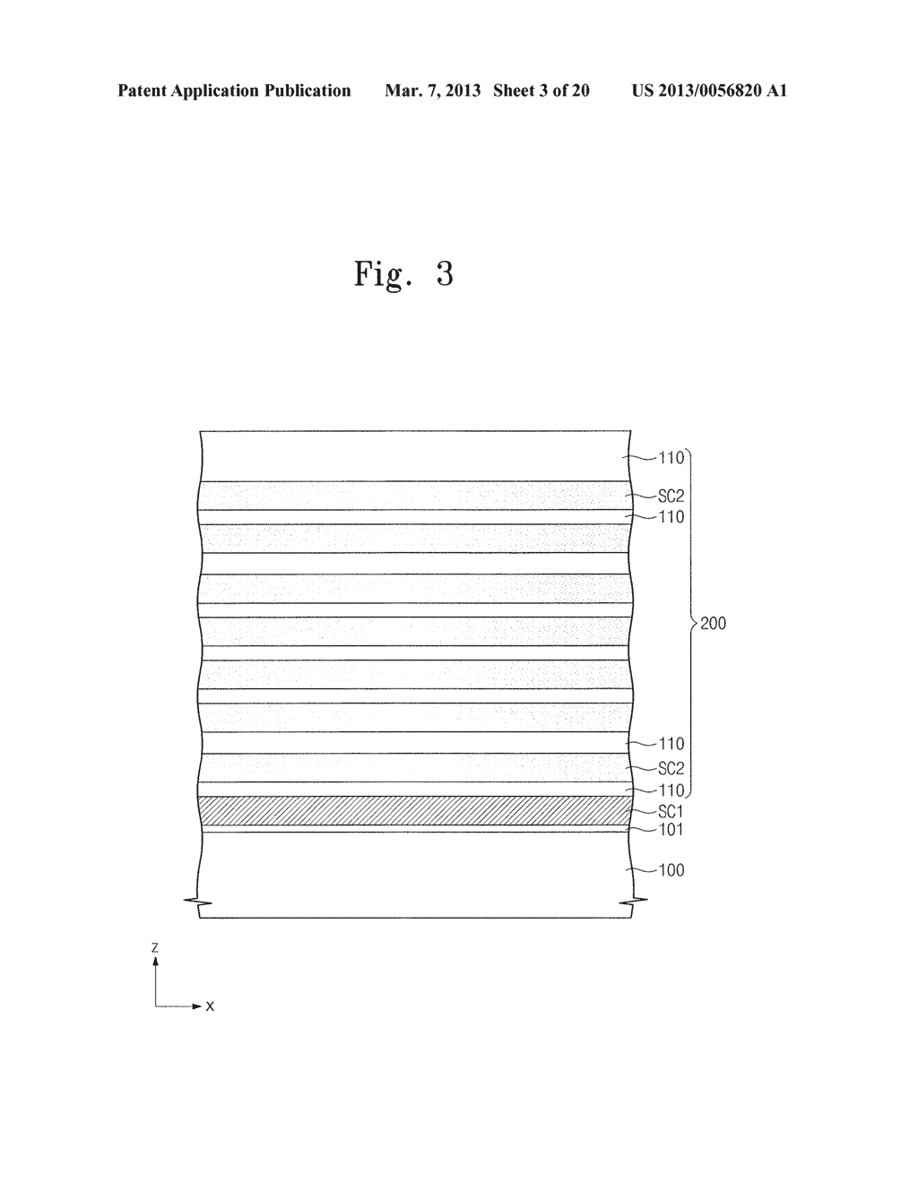 THREE-DIMENSIONAL SEMICONDUCTOR DEVICE AND METHOD OF FABRICATING THE SAME - diagram, schematic, and image 04