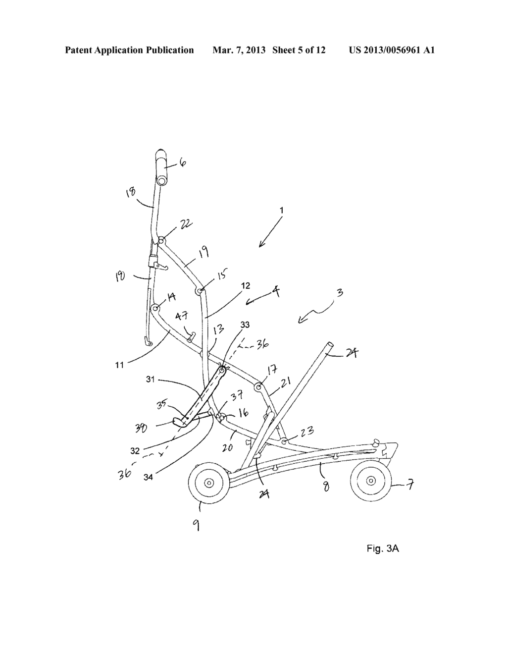 COLLAPSIBLE STROLLER - diagram, schematic, and image 06