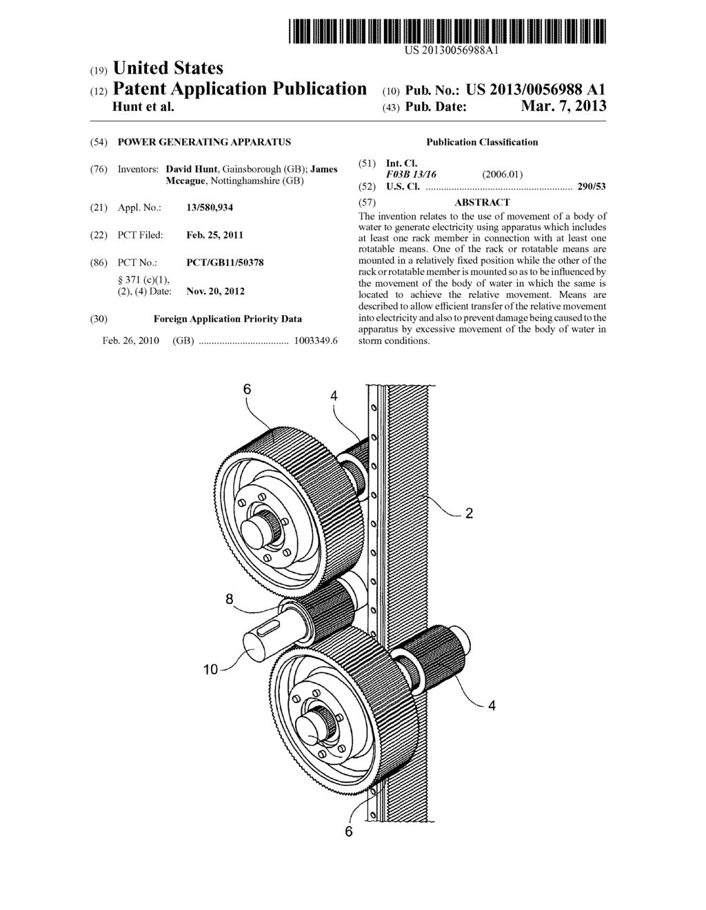 Power Generating Apparatus - diagram, schematic, and image 01