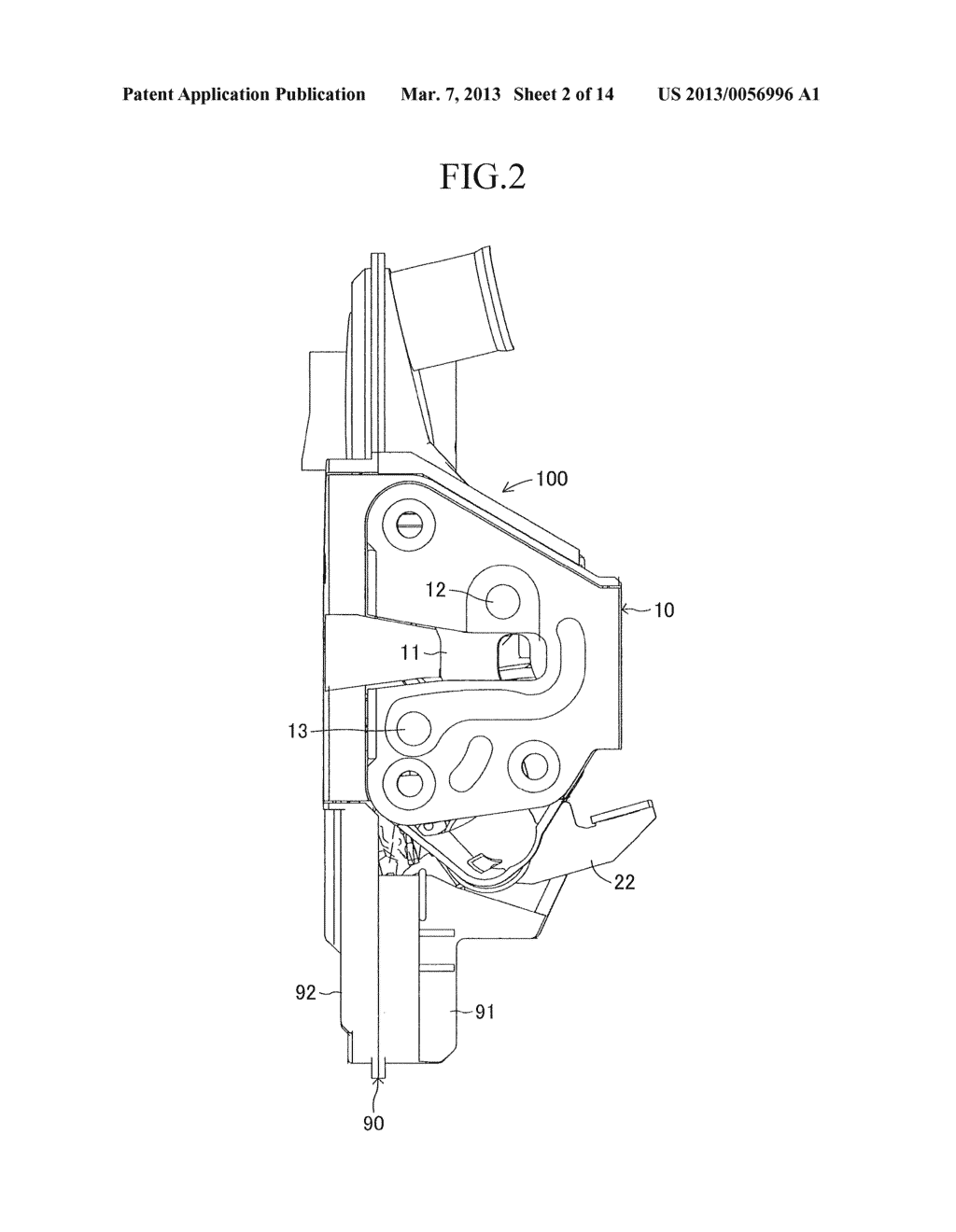 VEHICLE DOOR LOCK DEVICE - diagram, schematic, and image 03