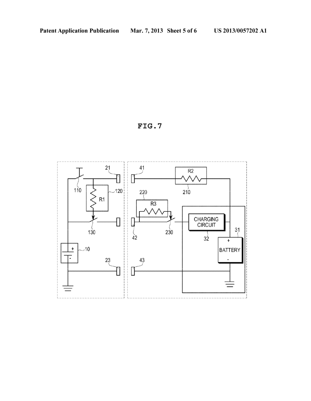 CHARGING APPARATUS USING PAD TYPE ELECTRODE CONTACT POINT - diagram, schematic, and image 06
