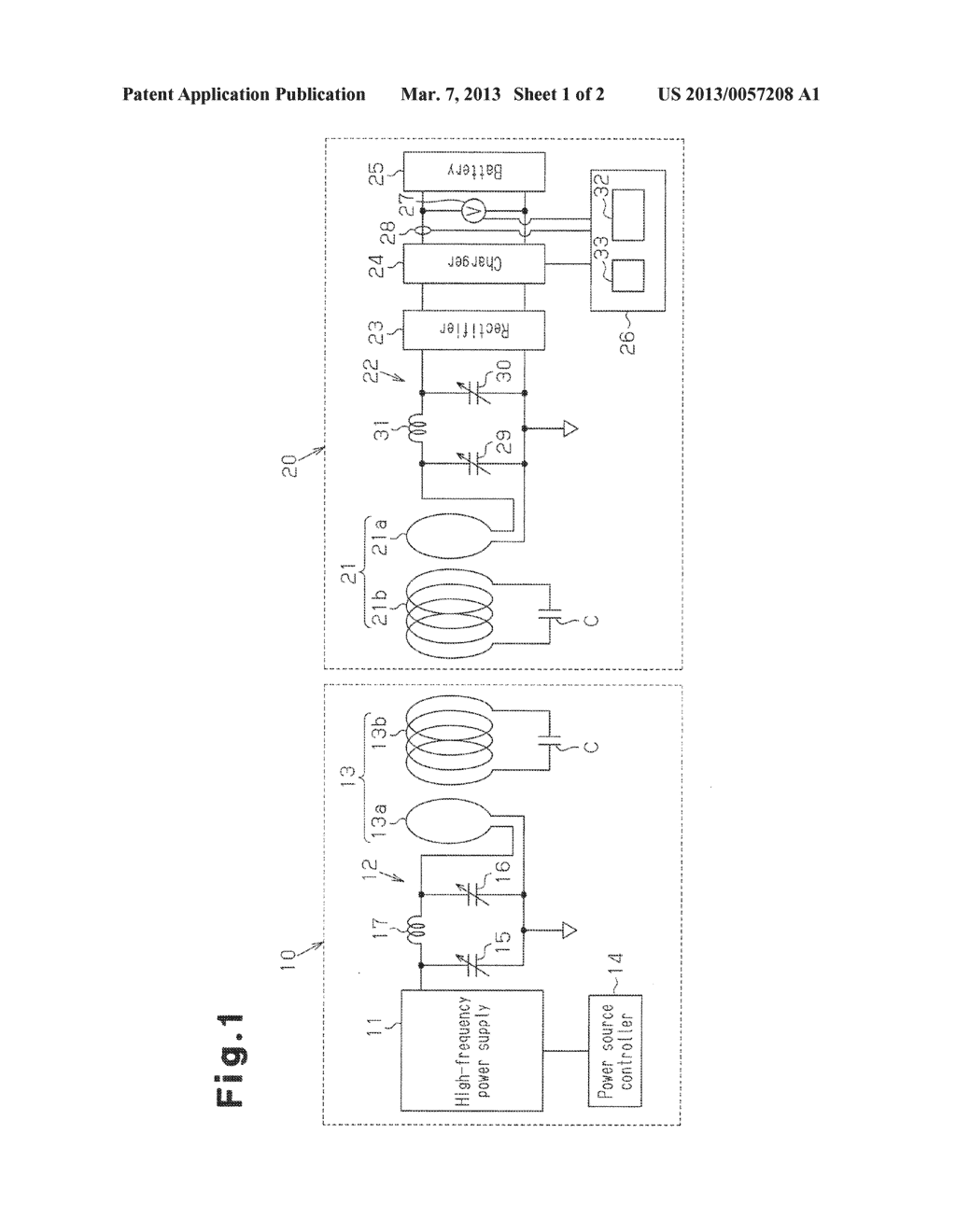 POWER RECEPTION EQUIPMENT FOR RESONANCE-TYPE NON-CONTACT POWER SUPPLY     SYSTEM - diagram, schematic, and image 02