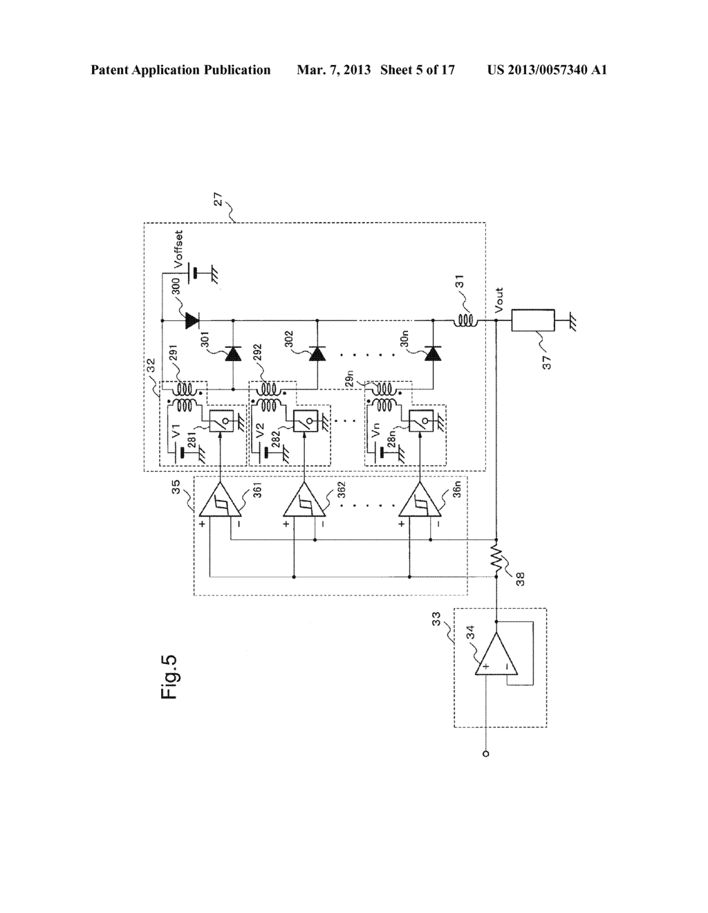 POWER SUPPLY DEVICE AND POWER AMPLIFICATION APPARATUS USING SAME - diagram, schematic, and image 06