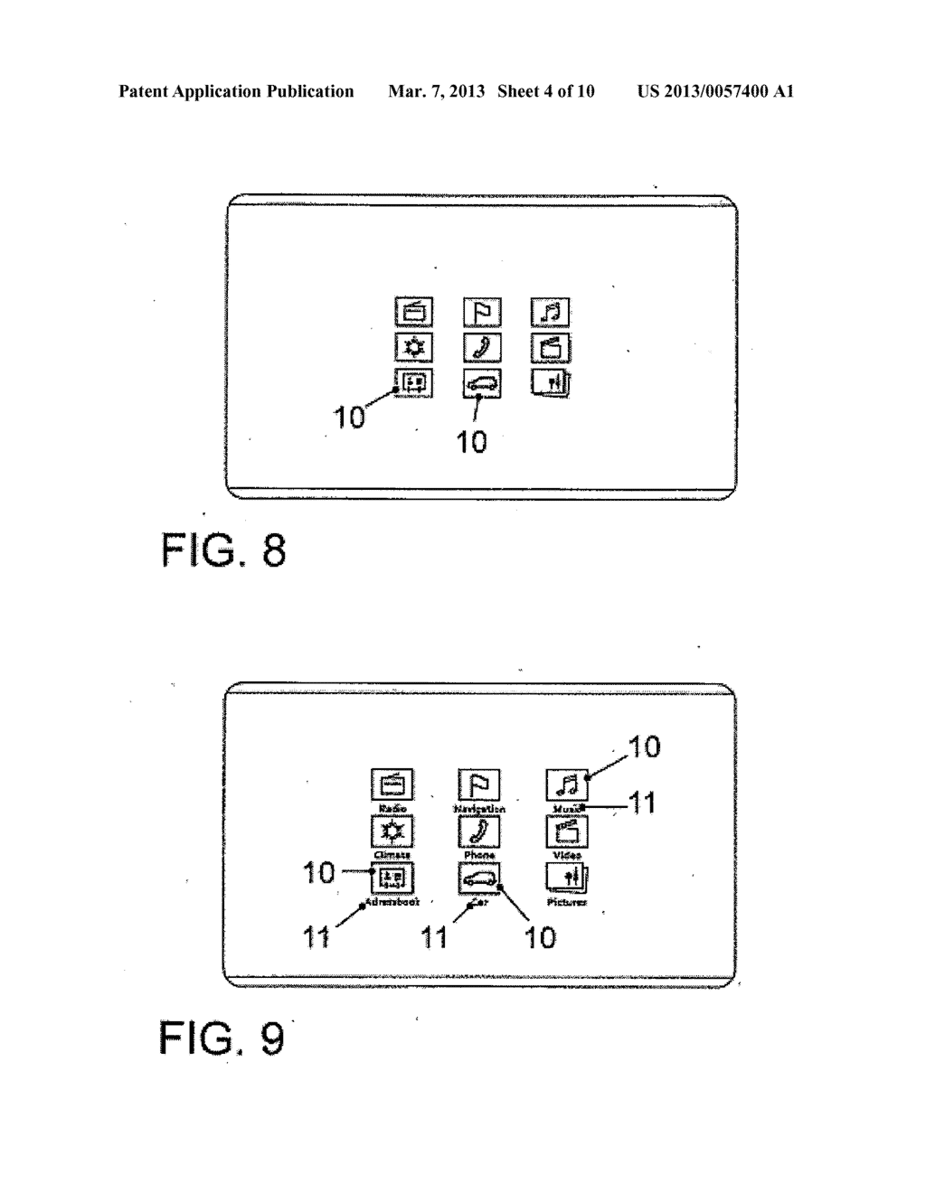 METHOD AND DEVICE FOR DISPLAYING INFORMATION IN A VEHICLE - diagram, schematic, and image 05