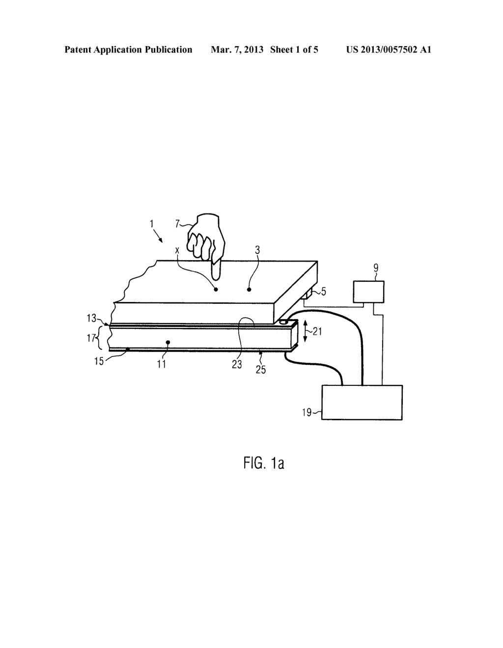 Touch-sensing Device with a Touch Hold Function and a Corresponding Method - diagram, schematic, and image 02