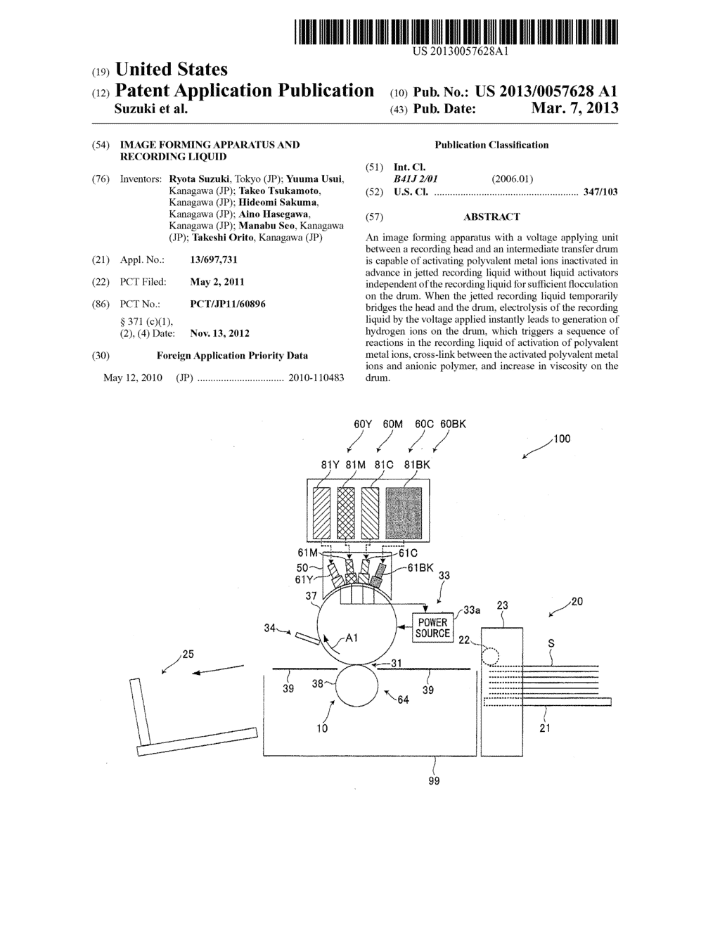 IMAGE FORMING APPARATUS AND RECORDING LIQUID - diagram, schematic, and image 01