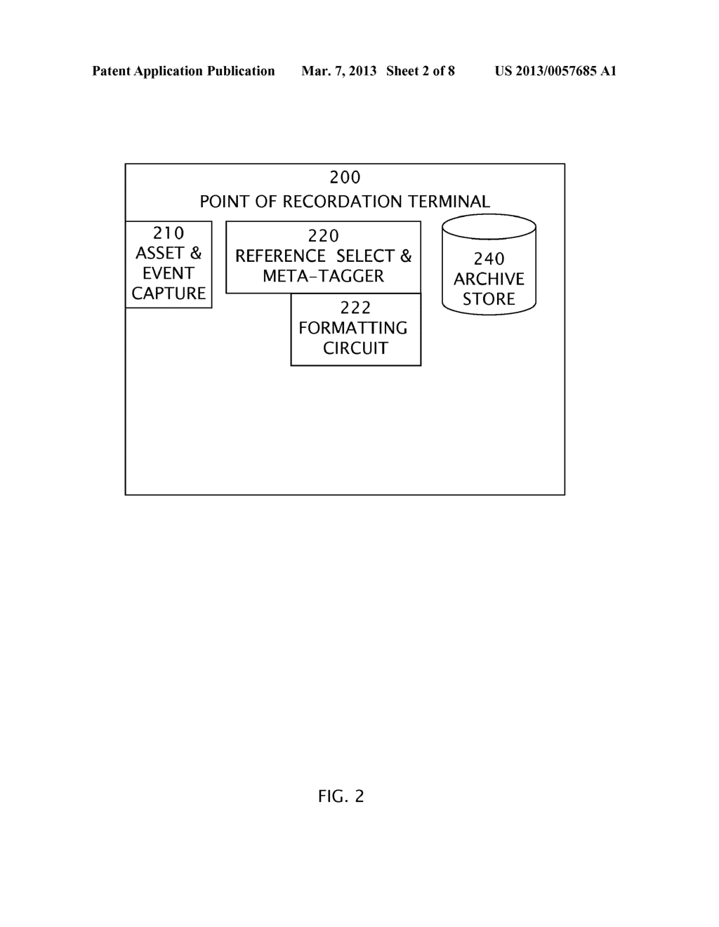 Generating and storing an asset at a PORT apparatus - diagram, schematic, and image 03