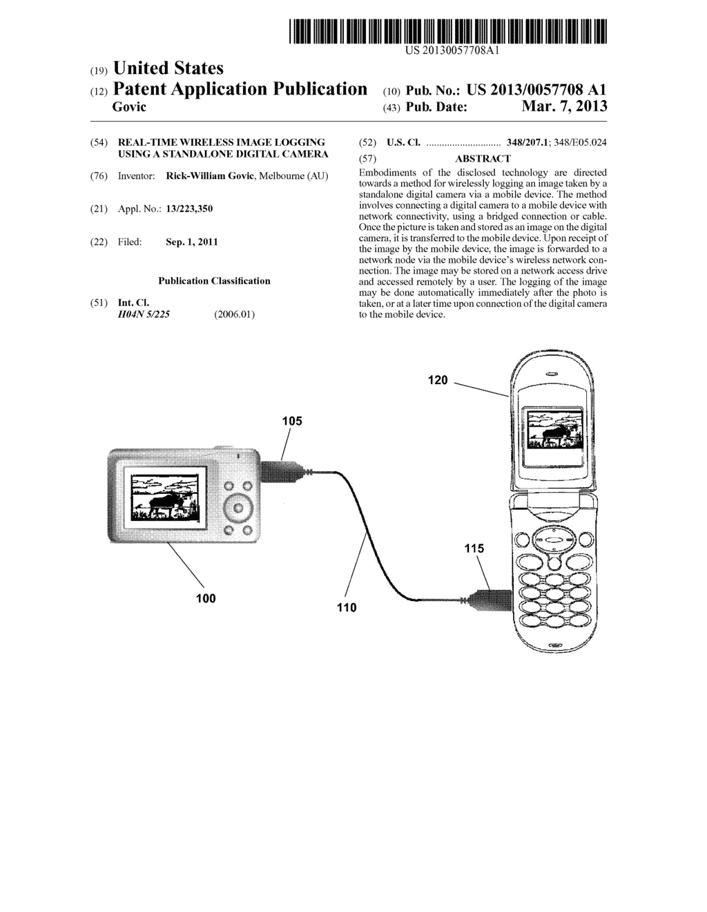 Real-time Wireless Image Logging Using a Standalone Digital Camera - diagram, schematic, and image 01