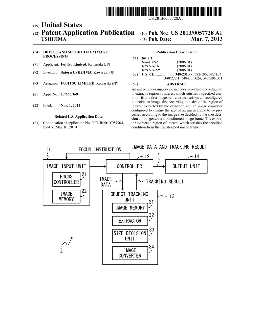 DEVICE AND METHOD FOR IMAGE PROCESSING - diagram, schematic, and image 01