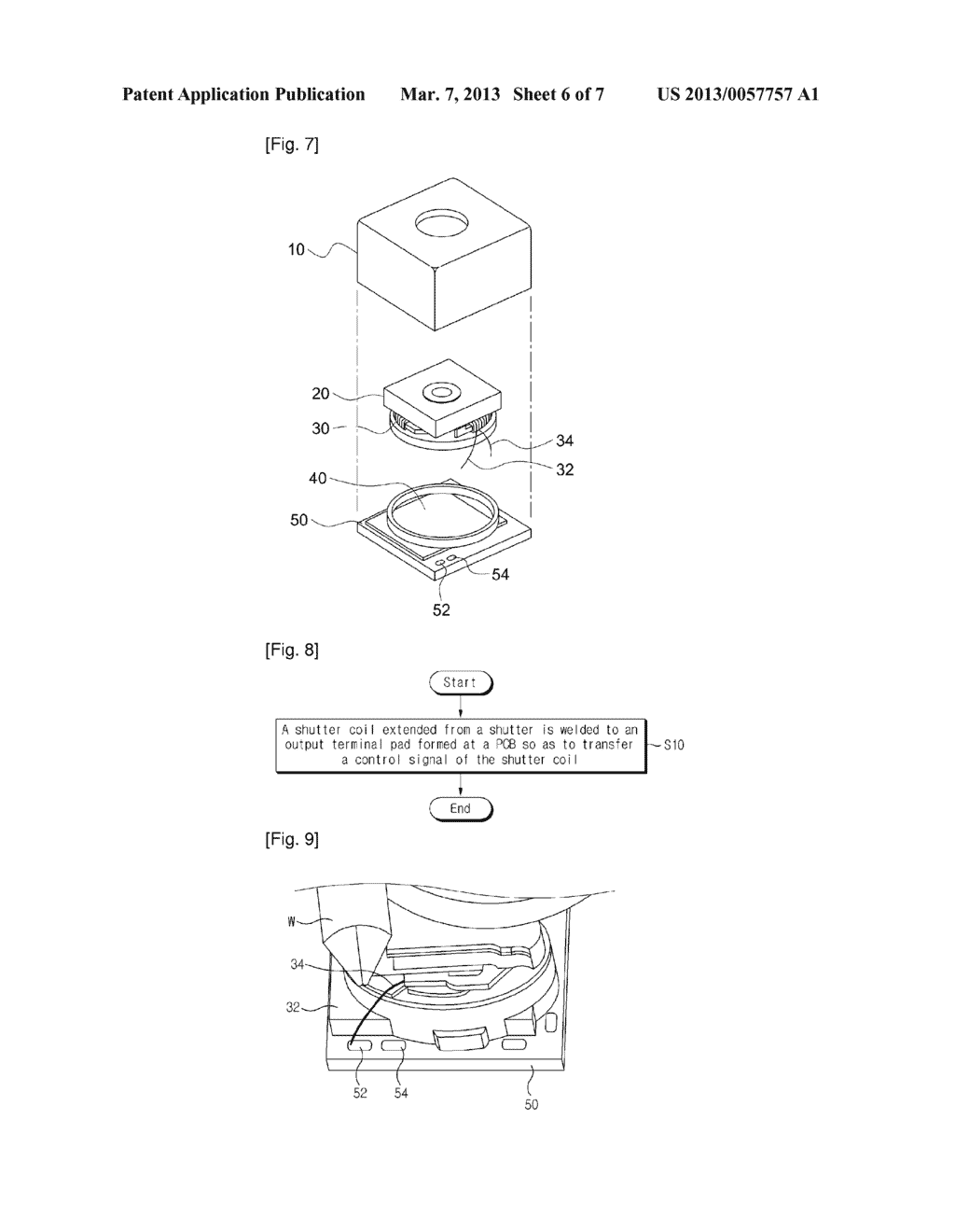 CAMERA MODULE HAVING MEMS ACTUATOR, CONNECTING METHOD FOR SHUTTER COIL OF     CAMERA MODULE AND CAMERA MODULE MANUFACTURED BY THE SAME METHOD - diagram, schematic, and image 07