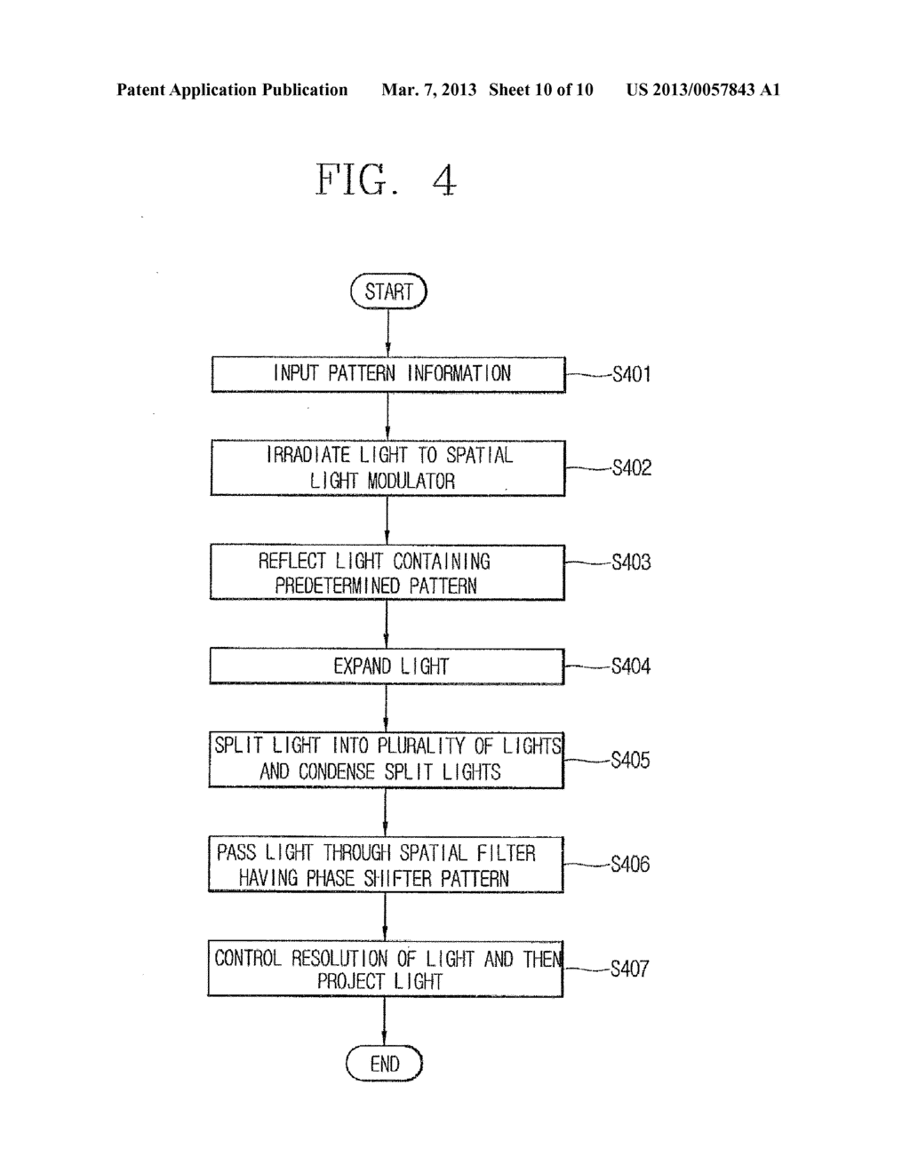 MASKLESS EXPOSURE APPARATUS INCLUDING SPATIAL FILTER HAVING PHASE SHIFTER     PATTERN AND EXPOSURE METHOD - diagram, schematic, and image 11