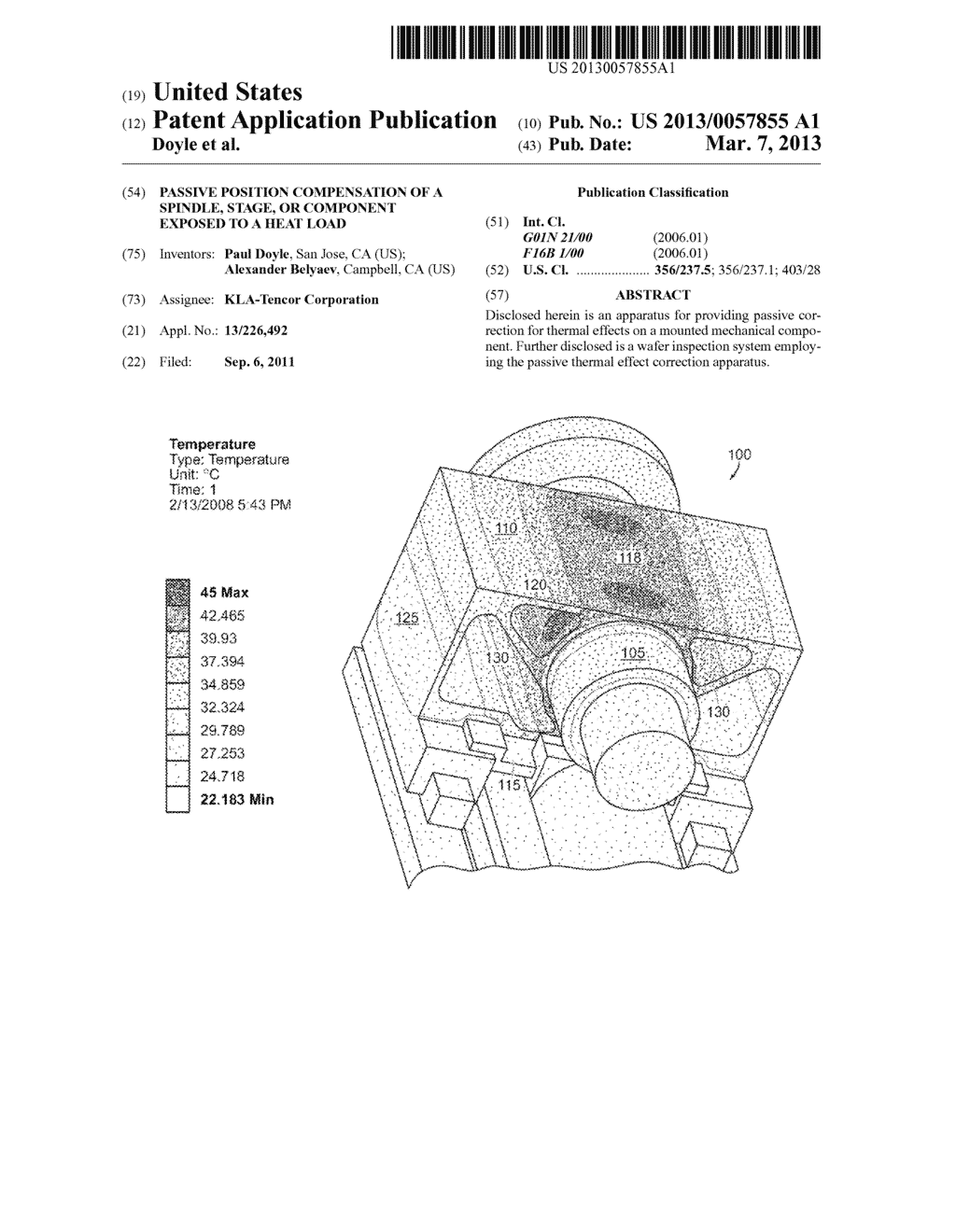 PASSIVE POSITION COMPENSATION OF A SPINDLE, STAGE, OR COMPONENT EXPOSED TO     A HEAT LOAD - diagram, schematic, and image 01