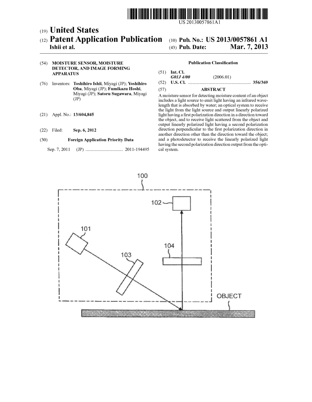 MOISTURE SENSOR, MOISTURE DETECTOR, AND IMAGE FORMING APPARATUS - diagram, schematic, and image 01